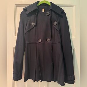 Bailey 44 Double-Breasted Black Peacoat